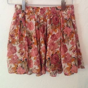 Brandy Melville Flower Skirt!