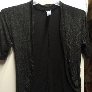 Black glittery cardigan