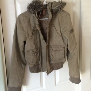 Army Green Hooded Jacket