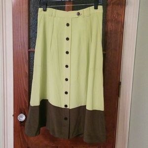 Madewell Green Highwaisted Skirt