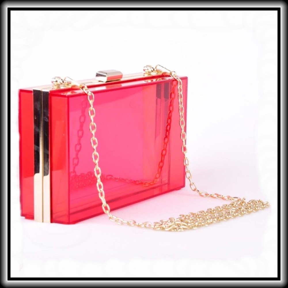 CLEAR CLUTCH/Shoulder HANDBAG             🎉HPX5🎉