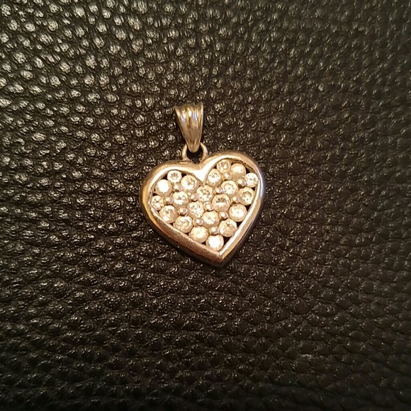 Silver heart pendant