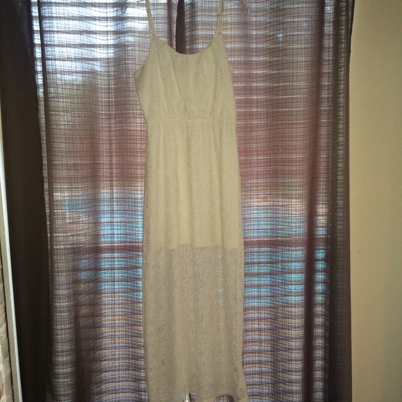 White Lace Maxi Dress