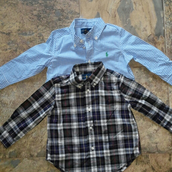 2pc lot of Boys Ralph Lauren Polo shirts 18 mos