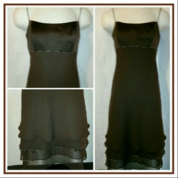 Classy Brown Party Dress