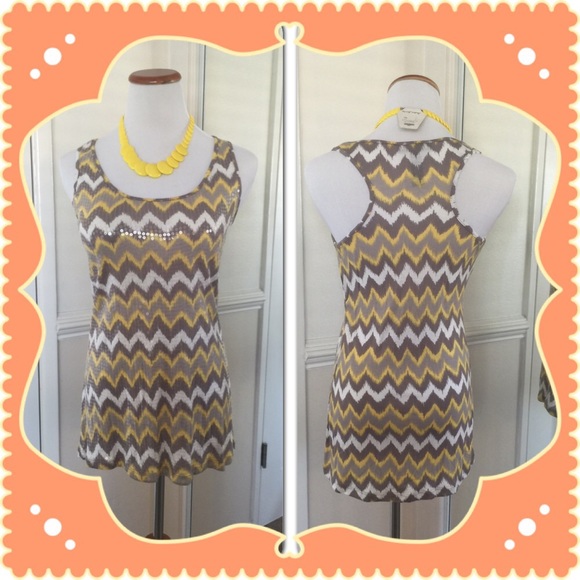 INC chevron sequins stretch top <for Melanie>