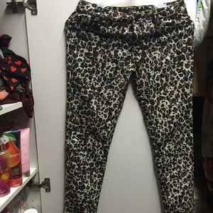 Cheetah print pants