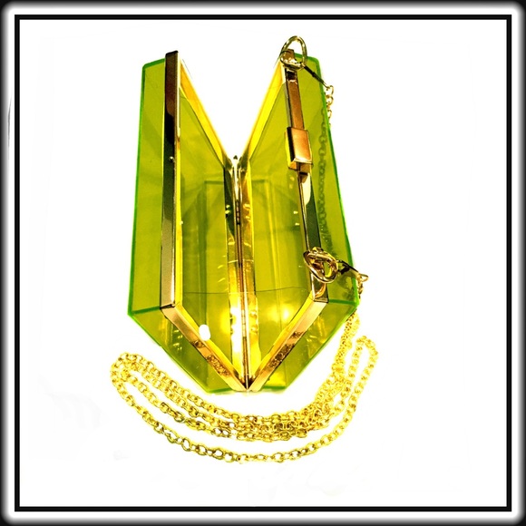 GORGEOUS GREEN CLUTCH / CROSSBODY 🎉HPX4🎉 - Picture 3 of 5