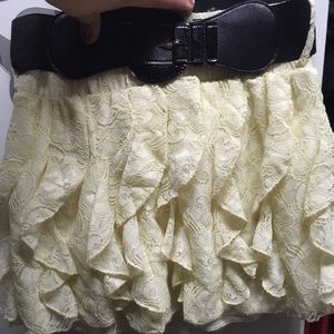 Cream color skirt