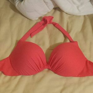 Victoria Secret bikini top size 34D peachy pink