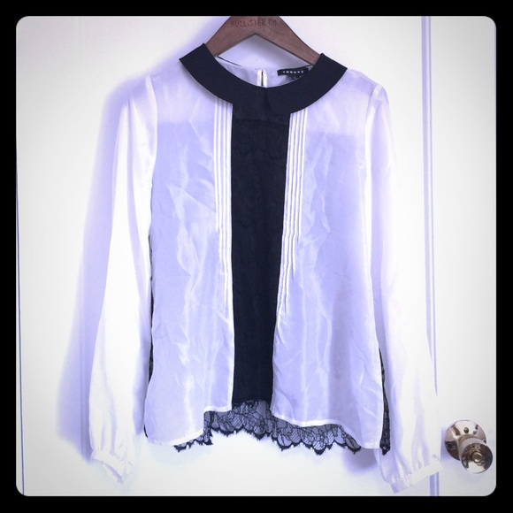 Trouvé Silk Lace Blouse