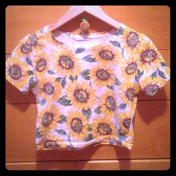 sunflower crop top