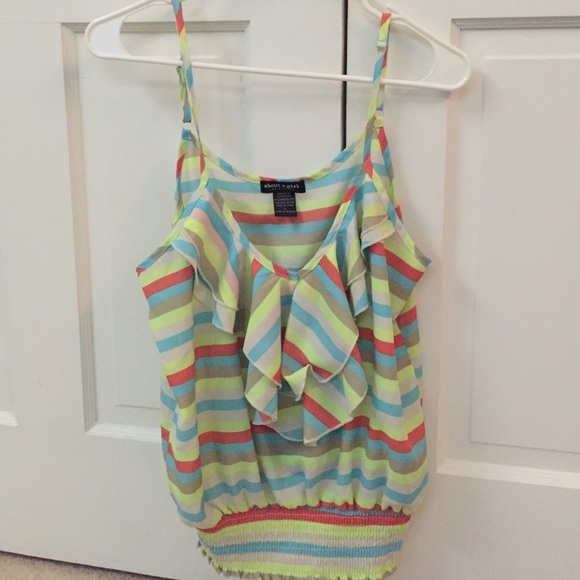 ****SOLD**** About A Girl Colorful Tank - Picture 1 of 3