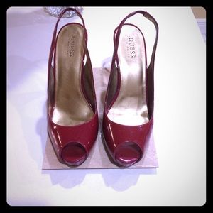 Red Guess Heels