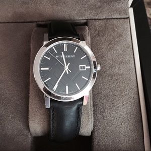 burberry leather watches