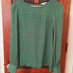 Green Long Sleeve Blouse