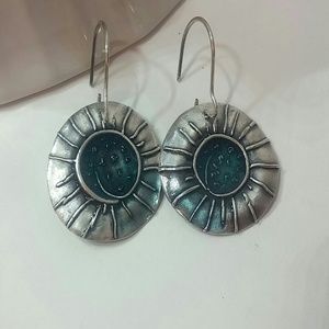 Handcrafted Fine Silver "Starburst" Earrings