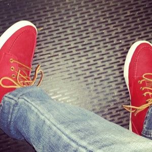 POLO RALPH Shoes Red leather
