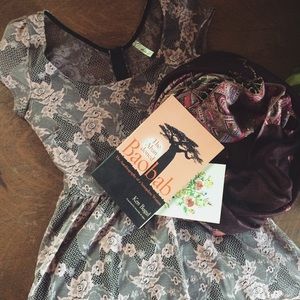 Boutique pink lace dress