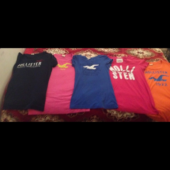 Pack of 5 Hollister shirts