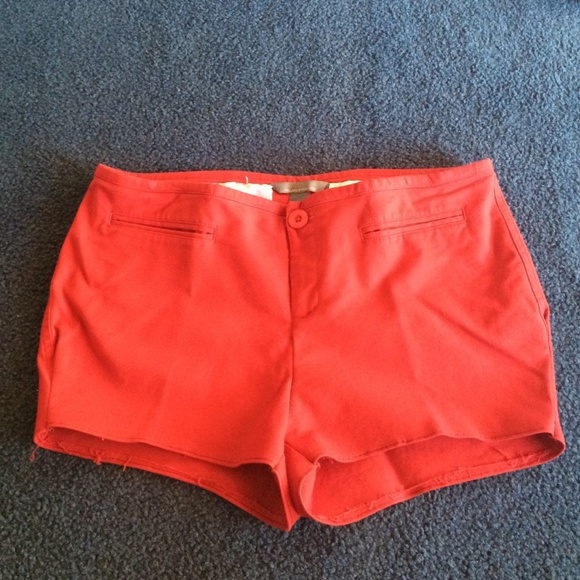 Red stud shorts