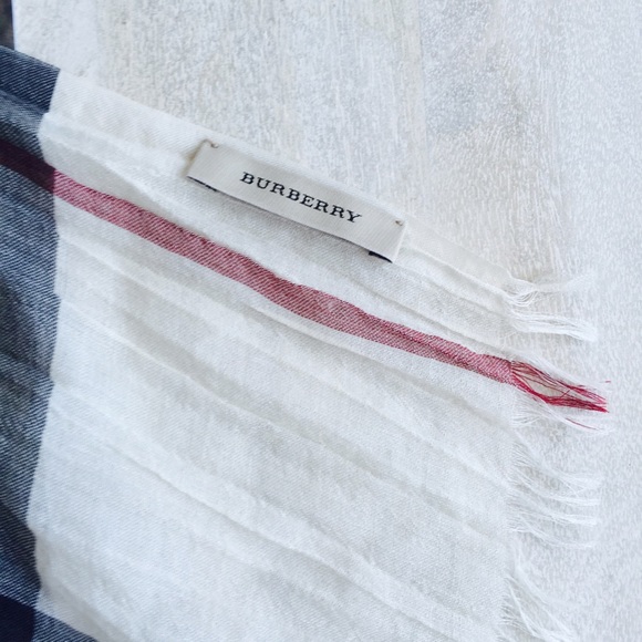 N/A - Burberry London Scarf / ivory check - Picture 4 of 4