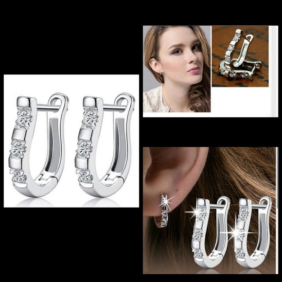 small silver earrings
