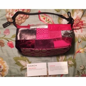 Mini Coach purse/wrist lit 👛 Suede Collection