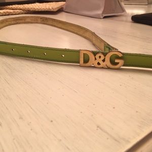 Authentic green D&G belt