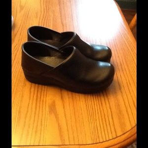 Dansko black professional clogs, size 40.