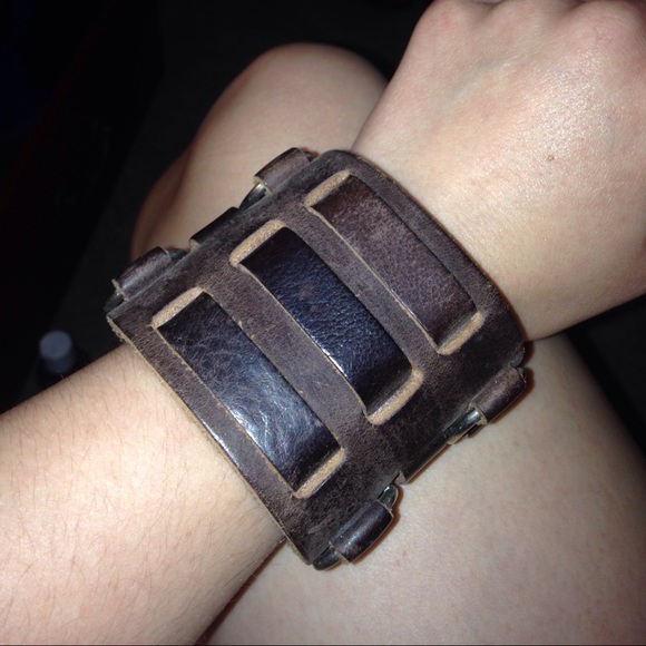 Leather cuff bracelet for @jinnie1