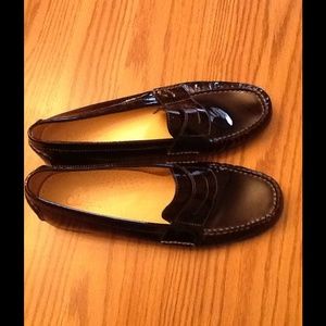 Cole Haan black patan leather loafer woman's 9 1/2