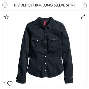 Divided by H&M Black Denim Shirt