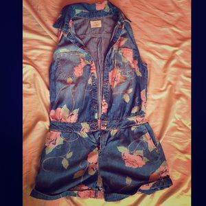 Denim Romper