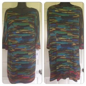 🎉🎉 SOLD🎉🎉Multi Color Shift Dress