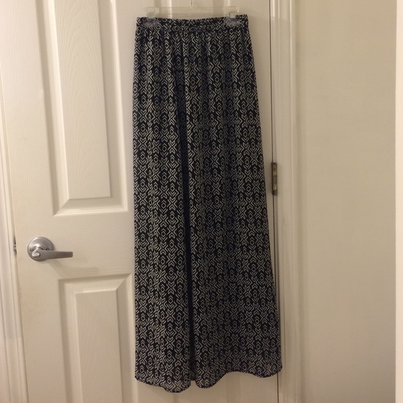 Tribal Print Maxi Skirt
