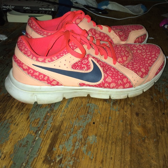 Orange Nike sneakers