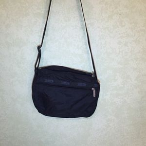 Lesportsac adjustable black purse