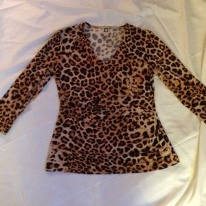 🌟Leopard print 3/4 sleeve top🌟