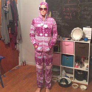 open footed onesie pajamas