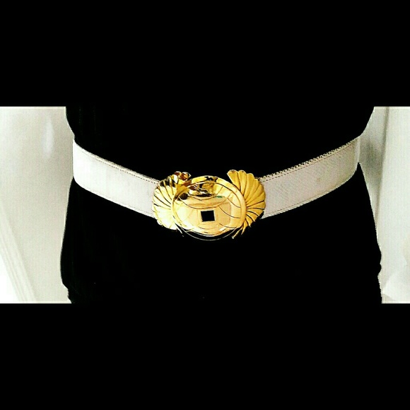 Alexis Kirk Accessories - Vintage Huge Modernist Alexis Kirk Belt & Buckle