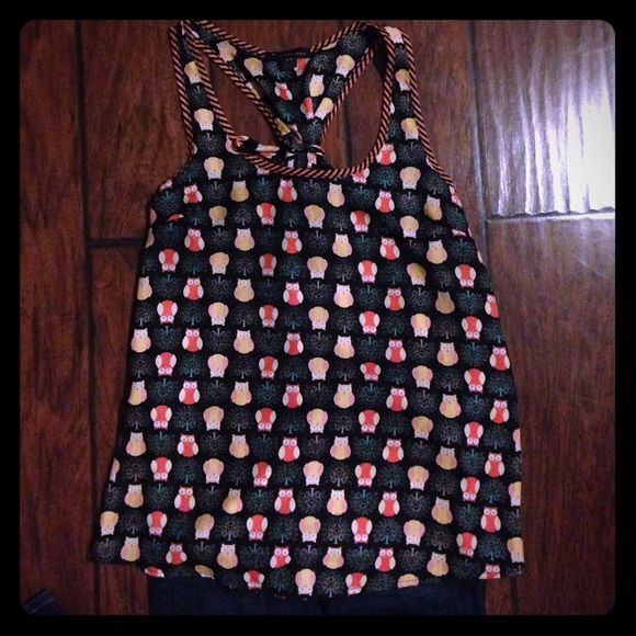 Owl print Top