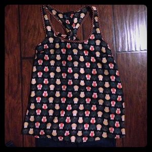 Owl print Top