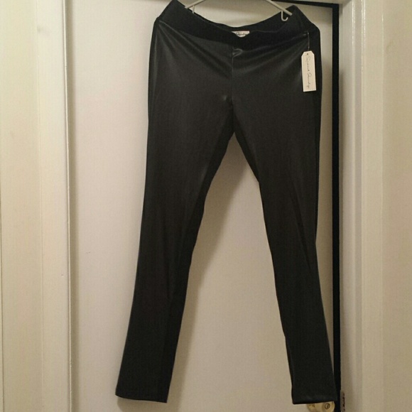 Two Tone Vinyl Leggings