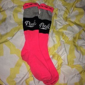 PINK knee highs