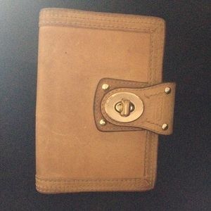 Coach beige planner / wallet