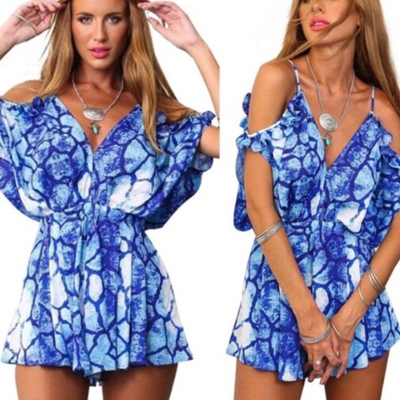 Blue romper