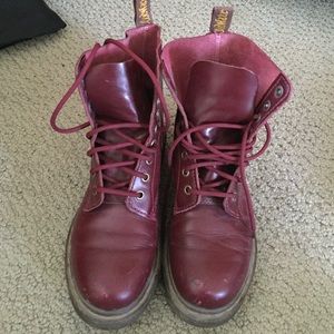 Maroon Dr Martens