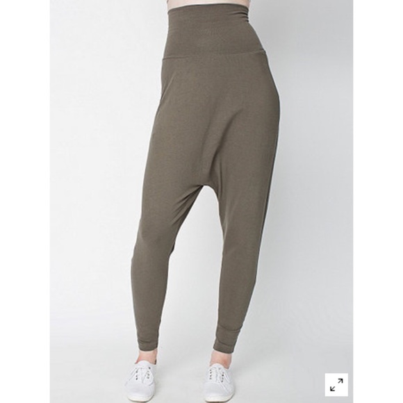American Apparel cotton spandex jersey Harlem pant