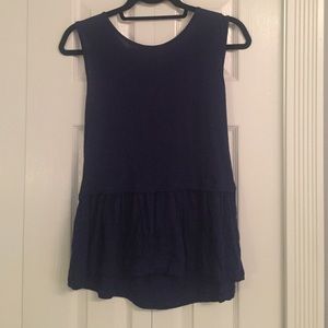 Zara Peplum T Shirt Top NWOT